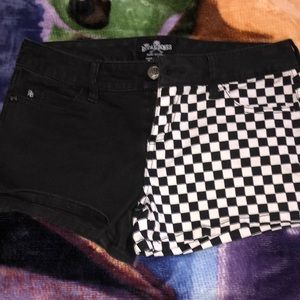 Royal bones checkered shorts